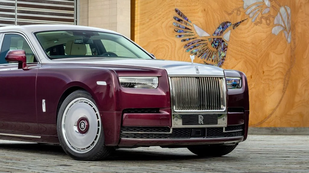 Rolls-Royce Unveils Unique Phantom Hummingbird Embellished with Abalone Shell Artistry